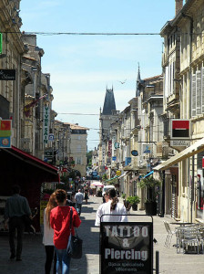 Fußgängerzone in Libourne