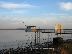 Fischerhütte an der Gironde