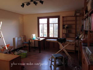 Arbeitszimmer, aktueller Stand